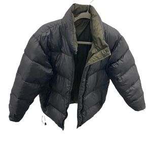 Lands End reversible puffer jacket S 6-8